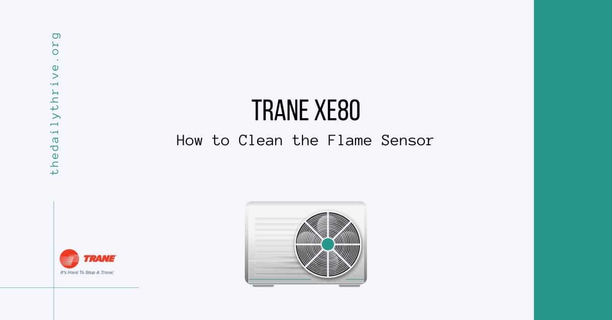 Trane xe80 How to Clean the Flame Sensor