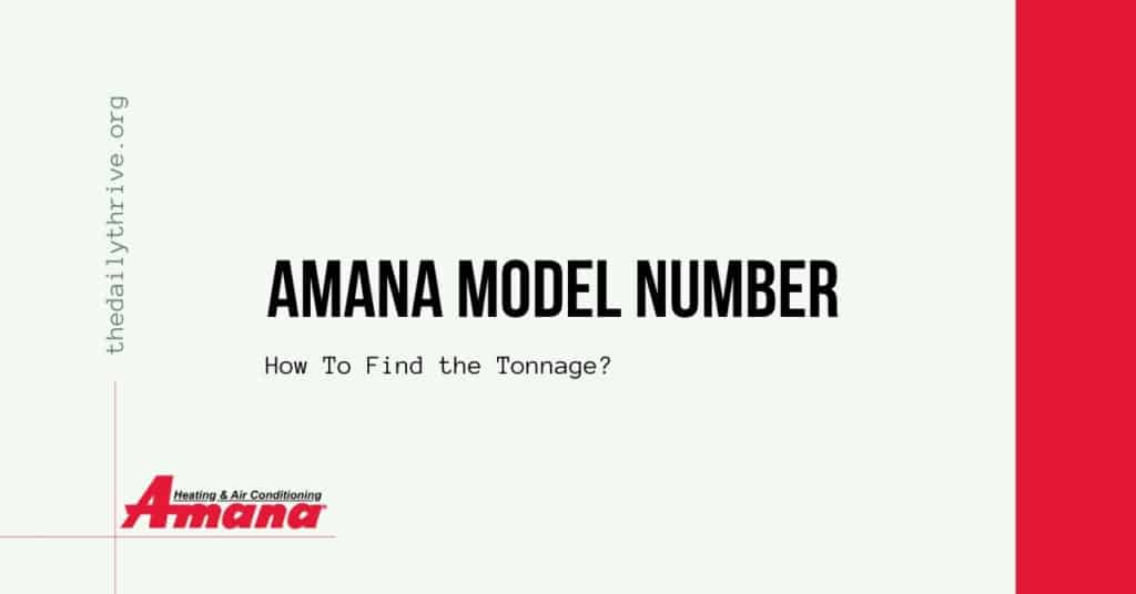 Amana Model Number Lookup