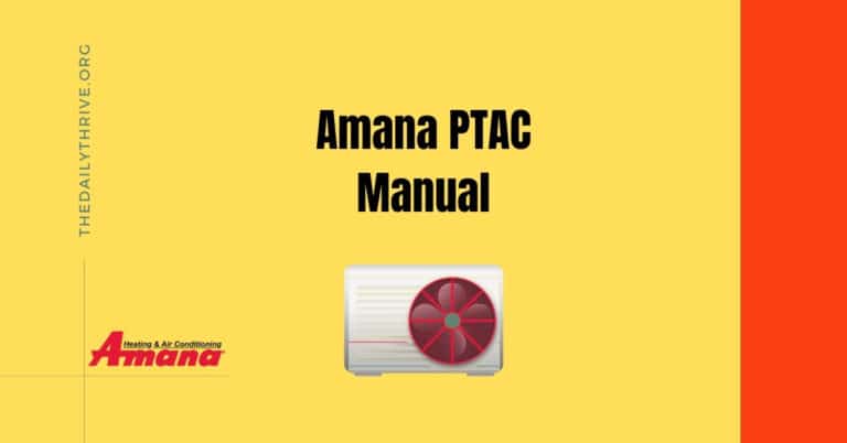 Amana PTAC Manual for Basic Troubleshooting