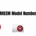 How to Read RHEEM Model Numbers
