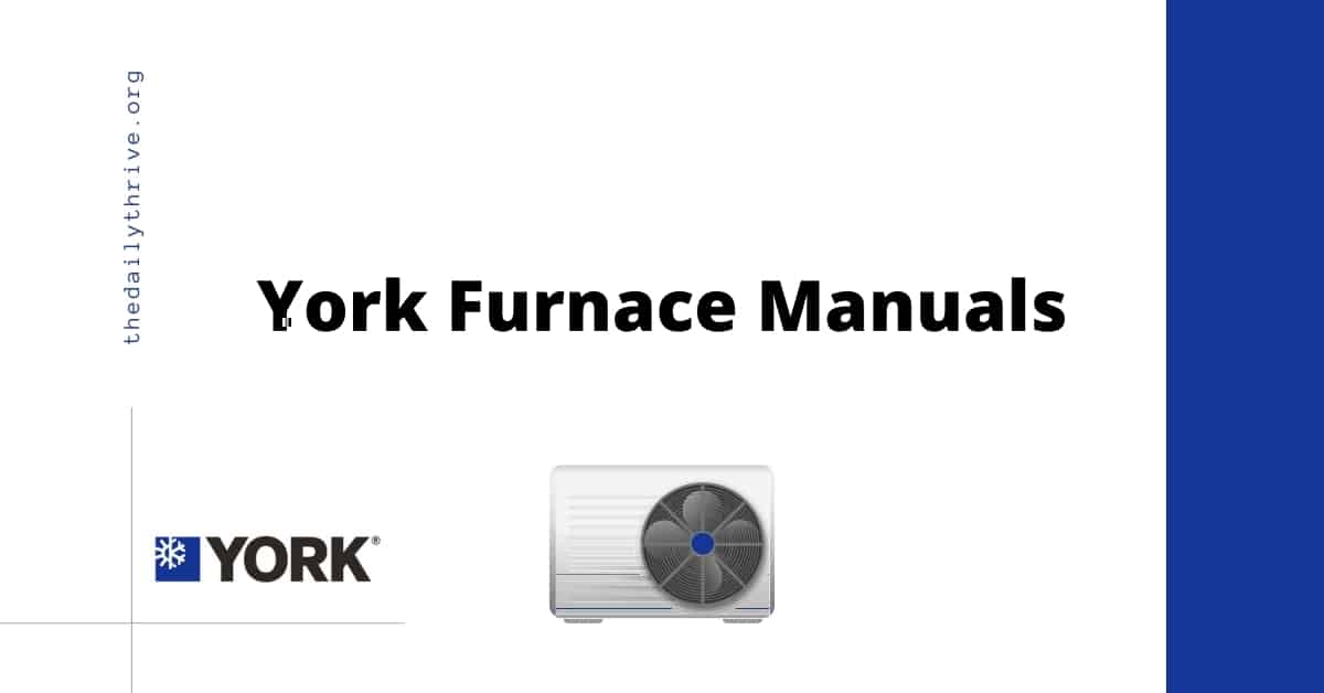 York Furnace Manuals