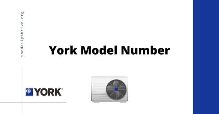 York Model Number Lookup