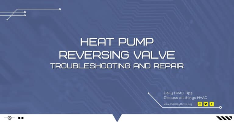 Heat Pump Reversing Valve Troubleshooting and Repair
