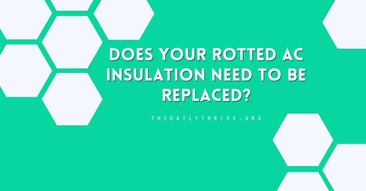 Does Your Rotted AC Insulation Need To Be Replaced?