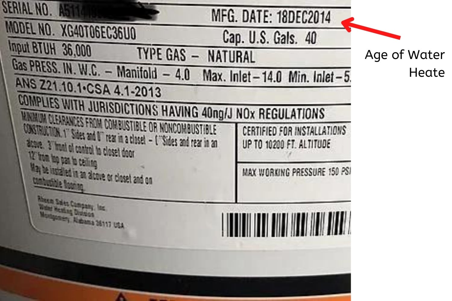 How Can I Tell the Age of My Water Heater?