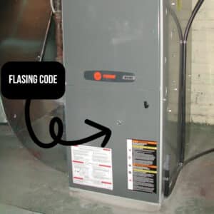 LED light on Trane XV90 furnace