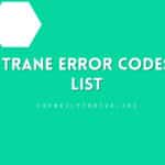 Trane Error Codes List: A Comprehensive Guide