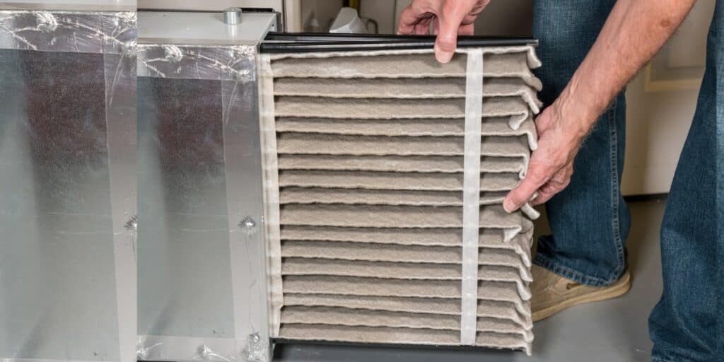 Dirty air filter impacting airflow