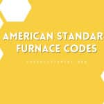 American Standard Furnace Codes