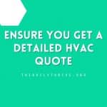 Ensure You Get a Detailed HVAC Quote