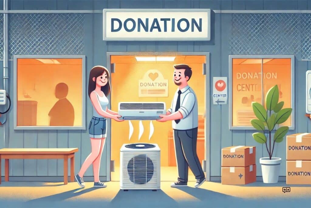 Consider donating your air conditioner to a charity