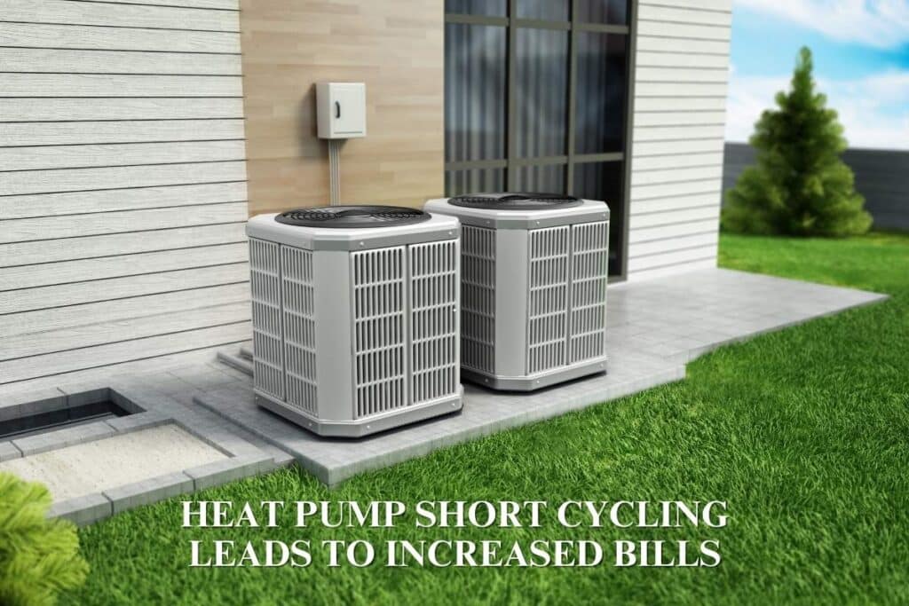 Heat pump short cycling leads to increased bills