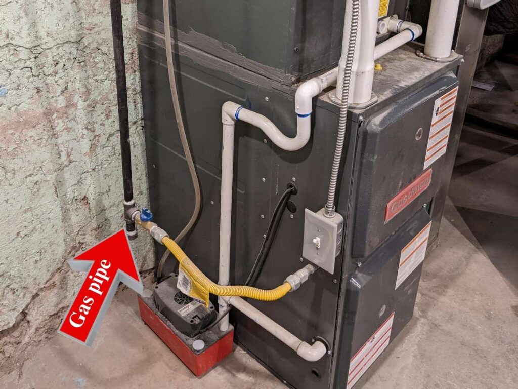 If you see gas pipes connected to your furnace, it's a gas furnace