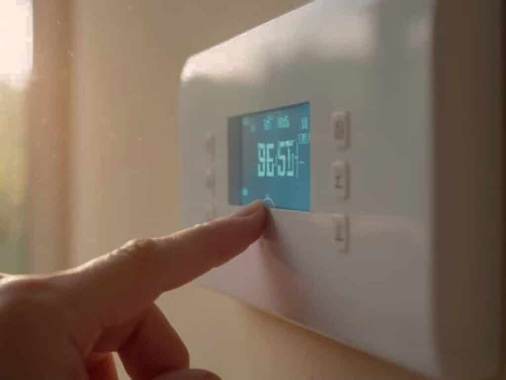 Resetting the heat pump thermostat after a power outage