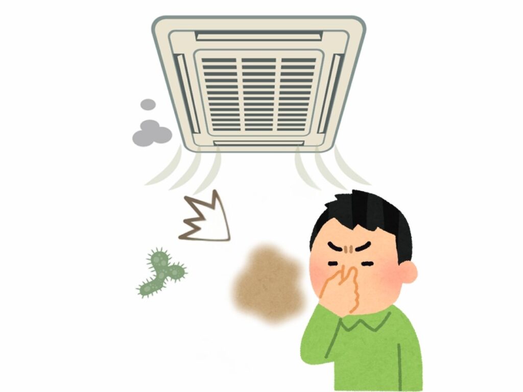 why air vents can develop unpleasant odors