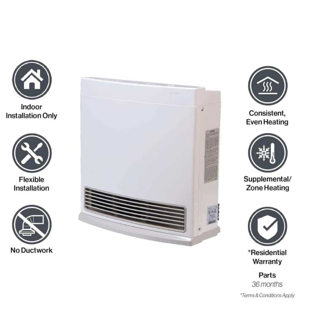 Rinnai Ventless Propane Heater